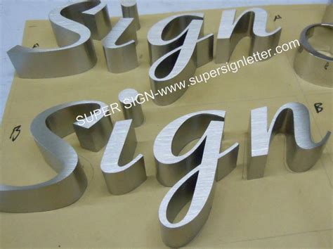 stainless steel sign fonts